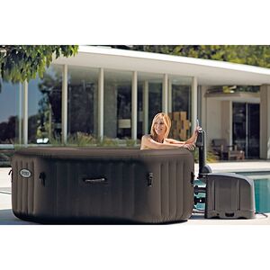 Надувной бассейн-джакузи, аэро и гидромассаж, хлоргенератор, 218*71 см INTEX фото 3