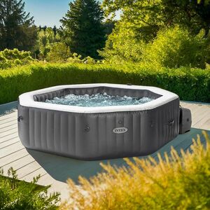 Надувной бассейн-джакузи Intex 28462 Jet Bubble Deluxe Onyx 218*71 см, аэро и гидромассаж, хлоргенератор INTEX фото 4