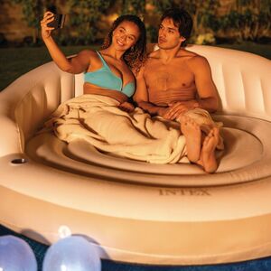 Надувной матрас-остров с навесом 199*150 см INTEX фото 7