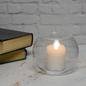 Стеклянный подсвечник Санторини 10 см (Ideas4Seasons, Нидерланды). Артикул: 29183-2