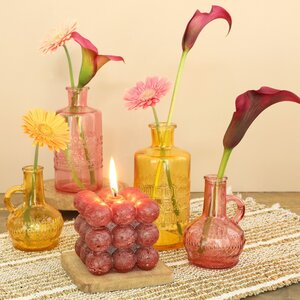 Набор стеклянных ваз Porto 15 см розовый, 3 шт Ideas4Seasons фото 6