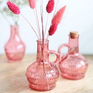 Стеклянная ваза-кувшин Milano 10 см розовая Ideas4Seasons фото 1
