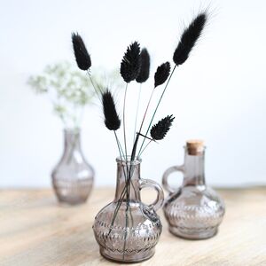 Стеклянная ваза-бутылка Милано 10 см серая Ideas4Seasons (Идеас Фор Сезонс) фото 8