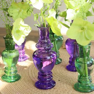 Стеклянная ваза-подсвечник Stefano 11 см фиолетовая, 2 шт Ideas4Seasons фото 6