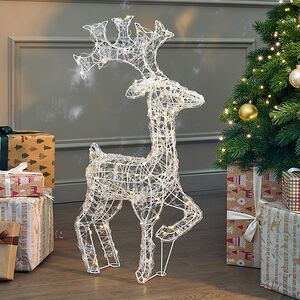 Светодиодный олень Нельсон 78 см, 120 теплых белых LED ламп, IP44