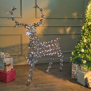 Светодиодный олень Бенни 146 см, 300 теплых/холодных белых LED ламп, IP44