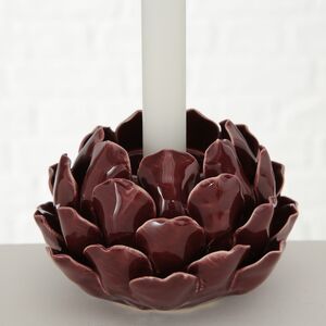 Керамический подсвечник Carciofo 9 см марсала (Boltze, Германия). Артикул: 3102800-2