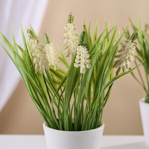 Искусственный цветок в горшке Бьянке - Мускари 21 см Koopman фото 2