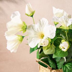 Искусственный цветок в горшке Петуния 35*20 см белая Koopman (Купман) фото 2