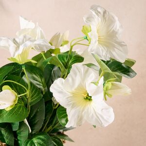 Искусственный цветок в горшке Петуния 35*20 см белая Koopman (Купман) фото 4