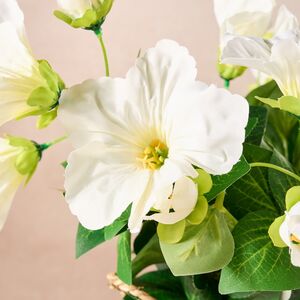 Искусственный цветок в горшке Петуния 35*20 см белая Koopman (Купман) фото 5