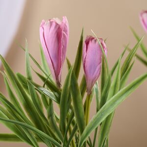 Искусственный цветок в горшке Стейнс: Крокус 21 см Koopman (Купман) фото 3