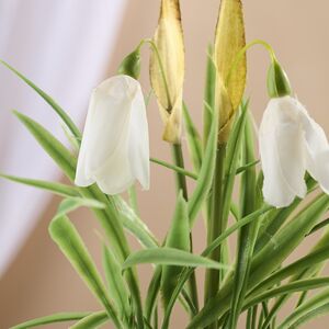 Искусственный цветок в горшке Стейнс: Подснежник 23 см Koopman (Купман) фото 3