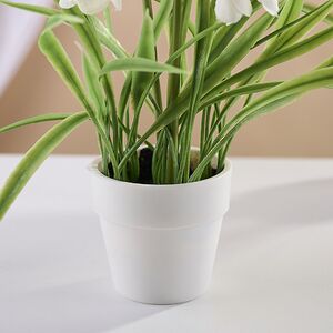 Искусственный цветок в горшке Стейнс: Подснежник 23 см Koopman (Купман) фото 4