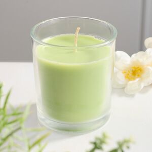 Ароматическая свеча в стакане Яблоко 8 см, 27 часов горения Омский Свечной фото 4