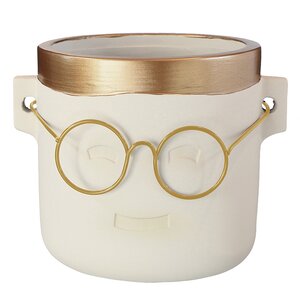Декоративное кашпо Harry Potter: Happy 17*14 см золотое (Ideas4Seasons, Нидерланды). Артикул: 33185-2