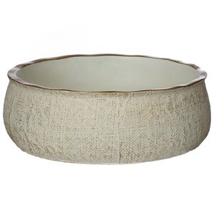 Керамическое кашпо Пуэрто 24*8 см бежевое Ideas4Seasons фото 2