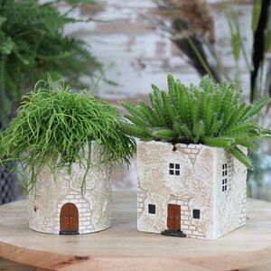 Керамическое кашпо Square Castle 12 см Ideas4Seasons фото 2