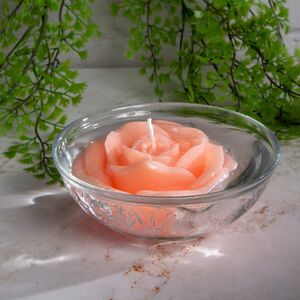 Плавающая свеча Коралловая Роза 11 см (Омский Свечной, Россия). Артикул: 3372-свеча