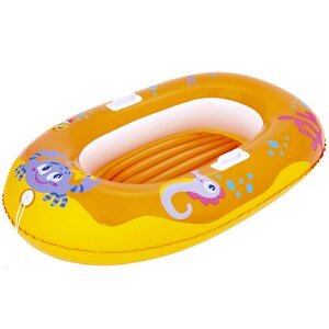 Детская надувная лодка Junior Raft - Крабики 119*79 см, оранжевая Bestway фото 2
