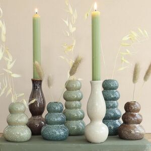 Керамическая ваза Лоренсо 15 см пудровая Ideas4Seasons фото 8