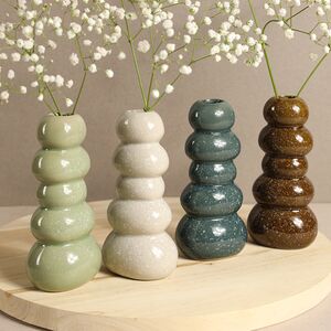 Керамическая ваза Гранада 15 см светло-зеленая Ideas4Seasons фото 2