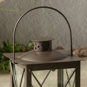 Декоративный подсвечник-фонарь Стюарт 20 см коричневый Boltze фото 2