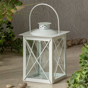 Декоративный подсвечник-фонарь Стюарт 20 см белый Boltze фото 5