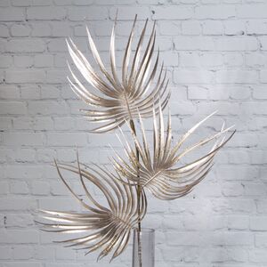 Декоративная ветка Сверкающий лист Сереноа 77 см, шампань (Hogewoning, Нидерланды). Артикул: 356943