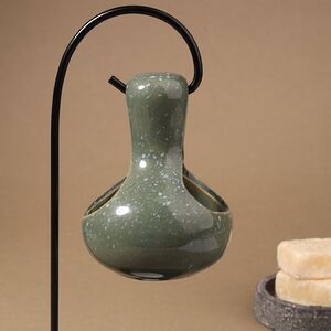 Керамическая аромалампа Santorini 21 см серый, на подставке Ideas4Seasons фото 4