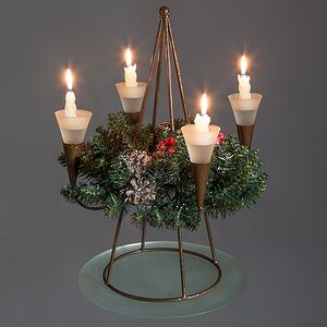 Подсвечник для венка Конус на 4 свечи, 48 см (Kaemingk, Нидерланды). Артикул: 371307