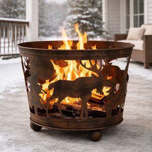 Чаша для костра Лесной Огонек 45 см, металл