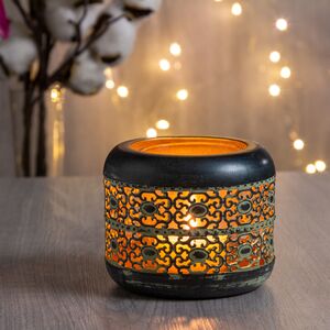 Металлический подсвечник Агадир 8 см (Kaemingk, Нидерланды). Артикул: 388249-2