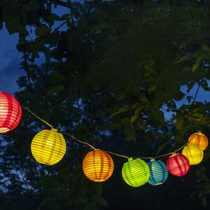 Светодиодная гирлянда на батарейках Китайские Фонарики 1.65 м, 10 теплых белых ламп, прозрачный ПВХ, IP20 (Boltze, Германия). Артикул: 3900300