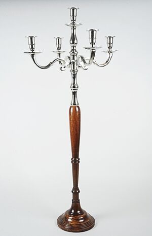 Подсвечник Астория на 5 свечей, 106 см (Kaemingk, Нидерланды). Артикул: 391499
