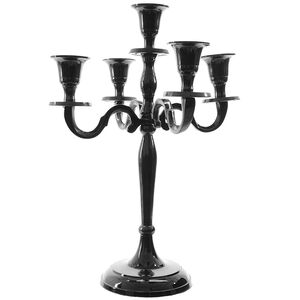 Подсвечник Таормина на 5 свечей, 22*30 см, черный (Kaemingk, Нидерланды). Артикул: 394595
