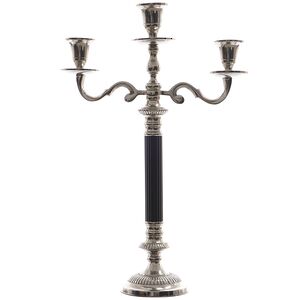 Подсвечник Династия на 3 свечи, 40 см, серебро (Kaemingk, Нидерланды). Артикул: 394690