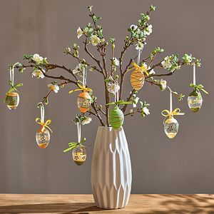 Декоративные пасхальные яйца Канале-Монтерано 7 см, 8 шт, стекло Winter Deco фото 4