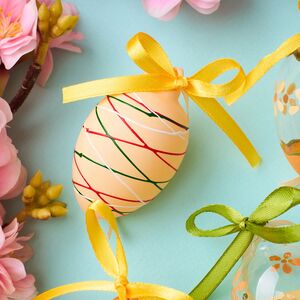 Декоративные пасхальные яйца Канале-Монтерано 7 см, 8 шт, стекло Winter Deco фото 7