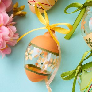 Декоративные пасхальные яйца Канале-Монтерано 7 см, 8 шт, стекло Winter Deco фото 8