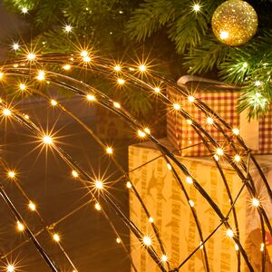 Светодиодный шар Сиело Стеллато 40 см, 260 теплых белых LED ламп, таймер, IP44 Winter Deco фото 2