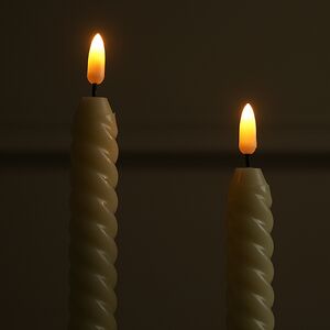 Светодиодные витые свечи Homely Light 25 см, 2 шт, на батарейках, IP20 Winter Deco фото 4