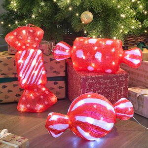 Светодиодная фигура КонфКоллекция Arctic Blueета - Bonne Аnnee 43 см, 40 белых LED ламп, акрил, IP44