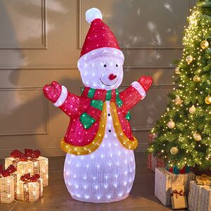 Светодиодная фигура Снеговик - Festa Allegra 145 см, 400 холодных белых LED ламп, акрил, IP44