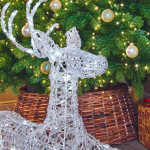 Светодиодные фигуры Олени - Помощники Санты 49-90 см, 300 холодных белых LED ламп, акрил, IP44 Winter Deco фото 4