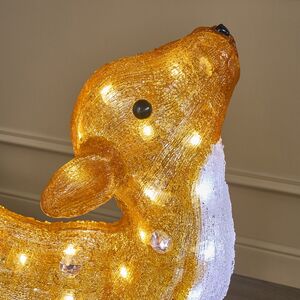 Светодиодный Олень Малышка Лана 77 см, 100 теплых белых LED ламп, акрил, IP44 Winter Deco фото 6