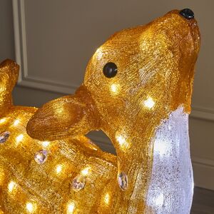 Светодиодный Олень Малышка Лана 77 см, 100 теплых белых LED ламп, акрил, IP44 Winter Deco фото 2