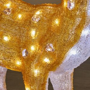 Светодиодный Олень Малышка Лана 77 см, 100 теплых белых LED ламп, акрил, IP44 Winter Deco фото 4