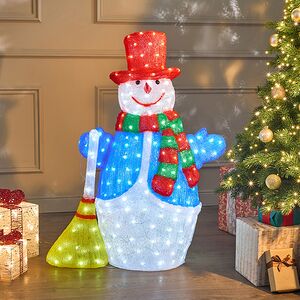Светодиодная фигура Снеговик Марти 100 см, 300 холодных белых LED ламп, акрил, IP44