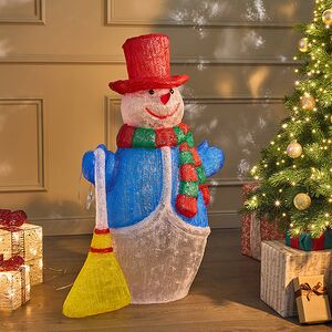 Светодиодная фигура Снеговик Марти 100 см, 300 холодных белых LED ламп, акрил, IP44 Winter Deco фото 6